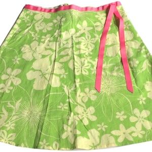 Green printing A skirt